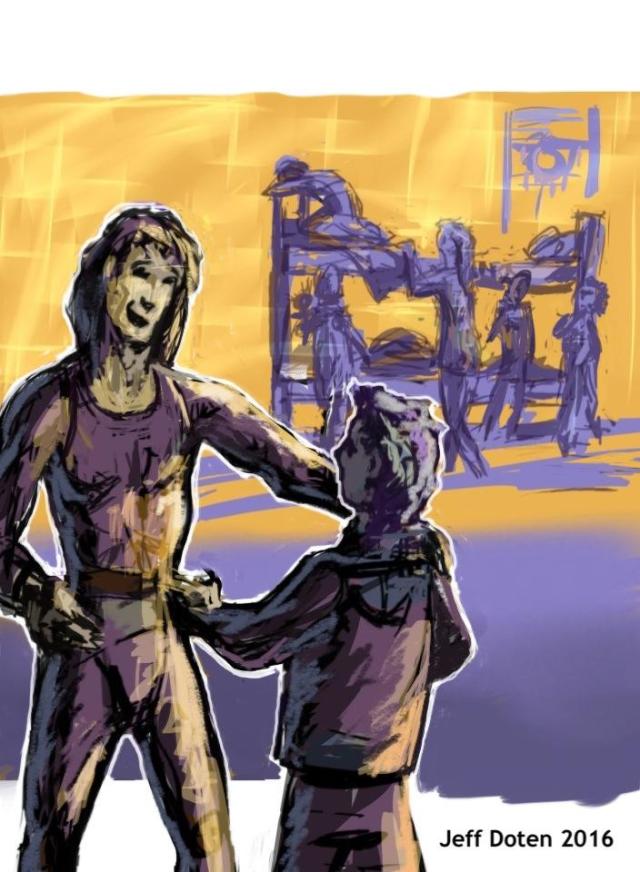 Okal Rel Saga. Von visits the novice dorms.